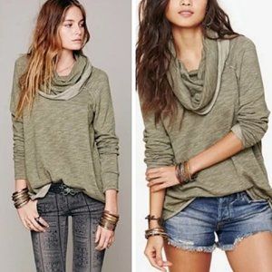 Free People Beach Cocoon Cowl Pullover Sweatshirt